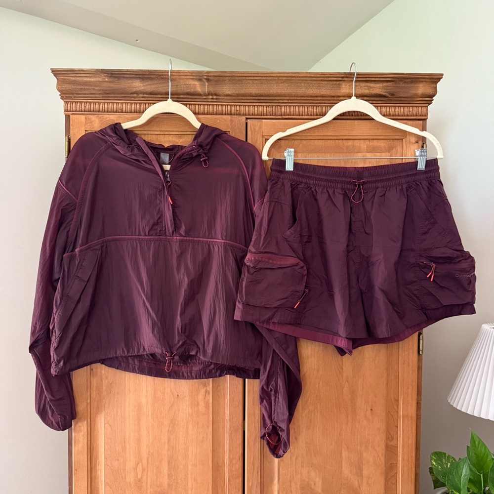 outdoor voices windbreaker set
